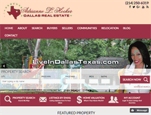 Tablet Screenshot of liveindallastexas.com